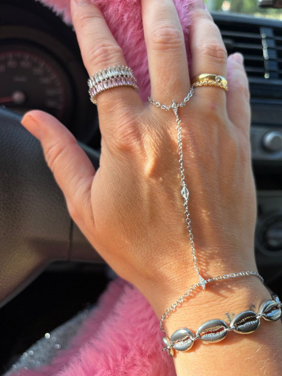 Handketting zilver