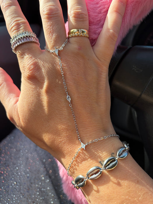 Handketting zilver