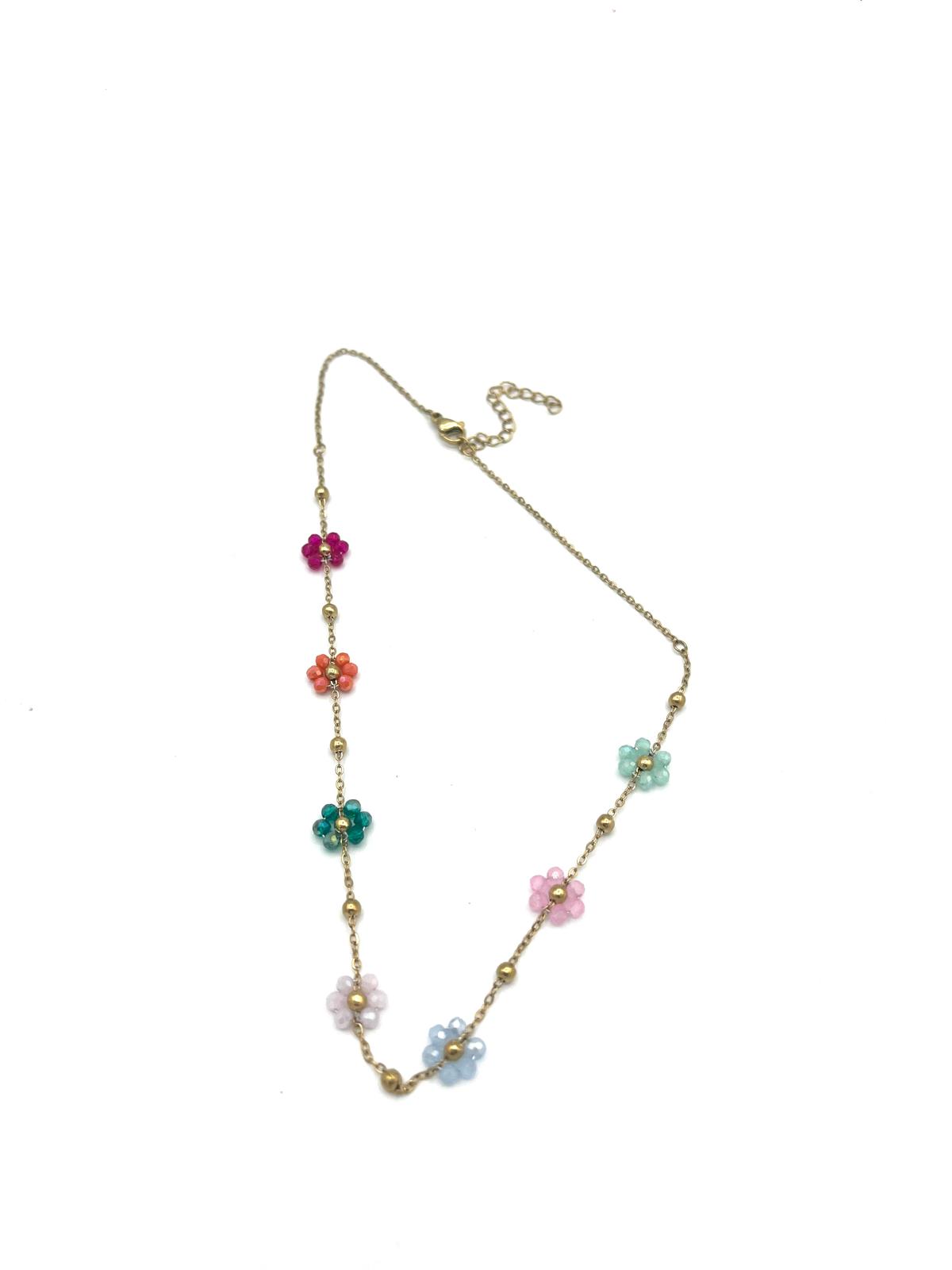 Ketting met bloemen
