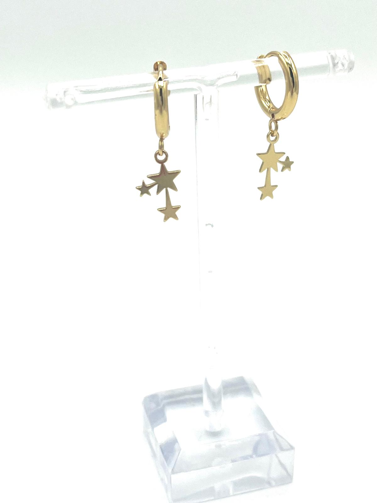 Oorbellen met drie sterren