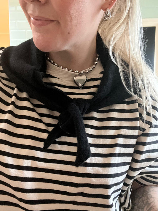 Driehoek sjaal, zwart.