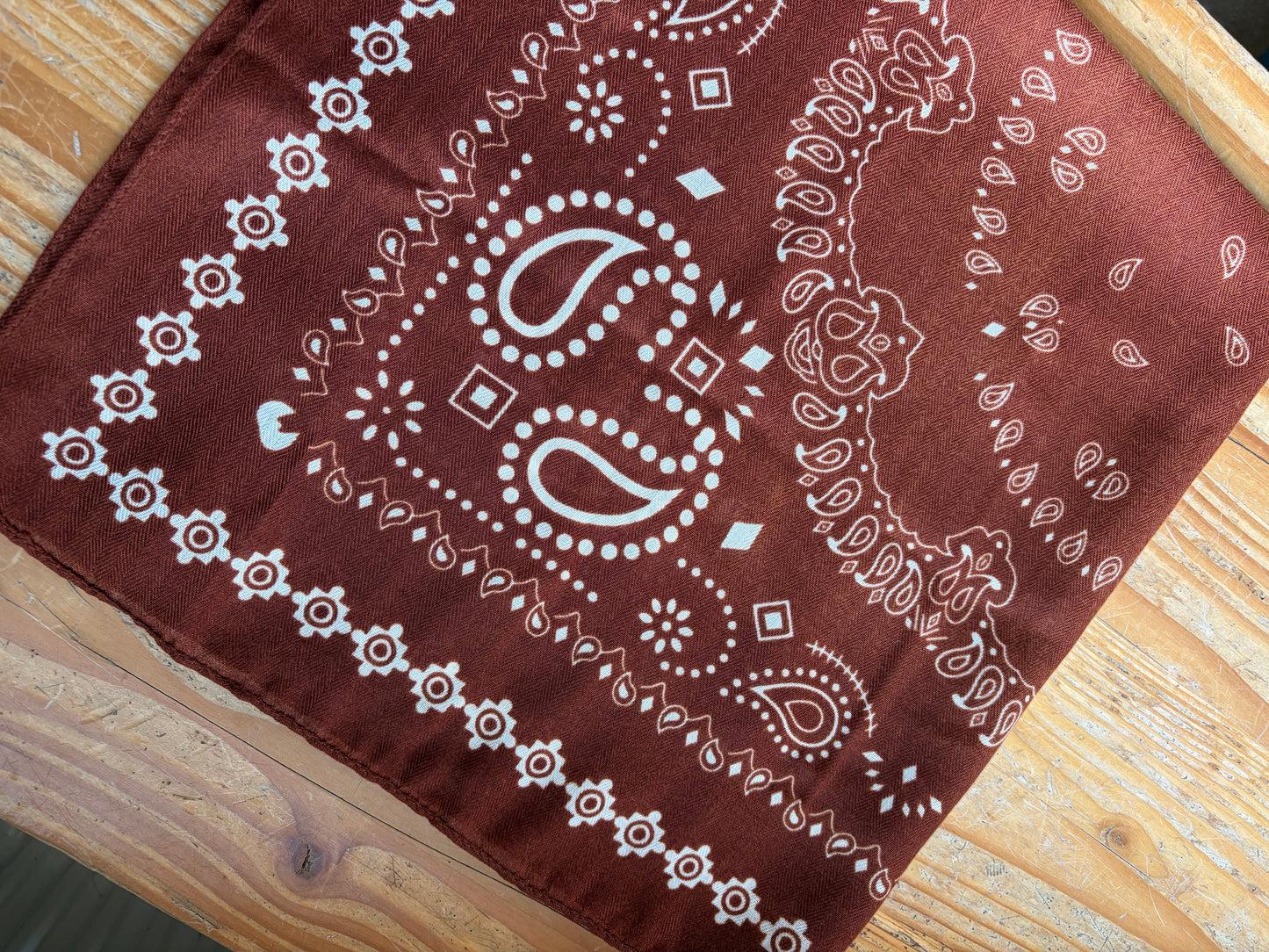 Paisley sjaal aards roest