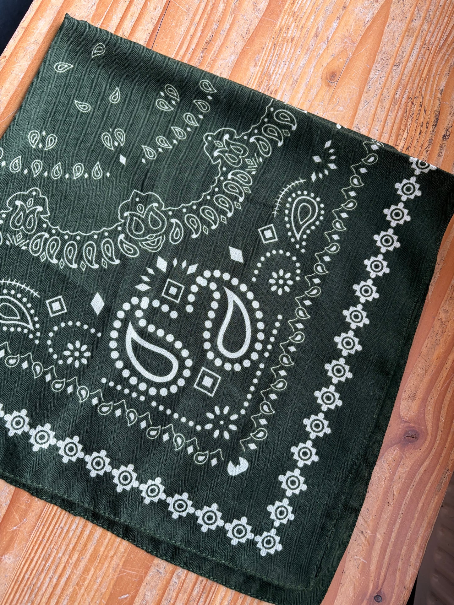 Paisley sjaal mysterieus groen