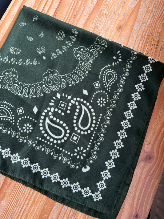 Paisley sjaal mysterieus groen