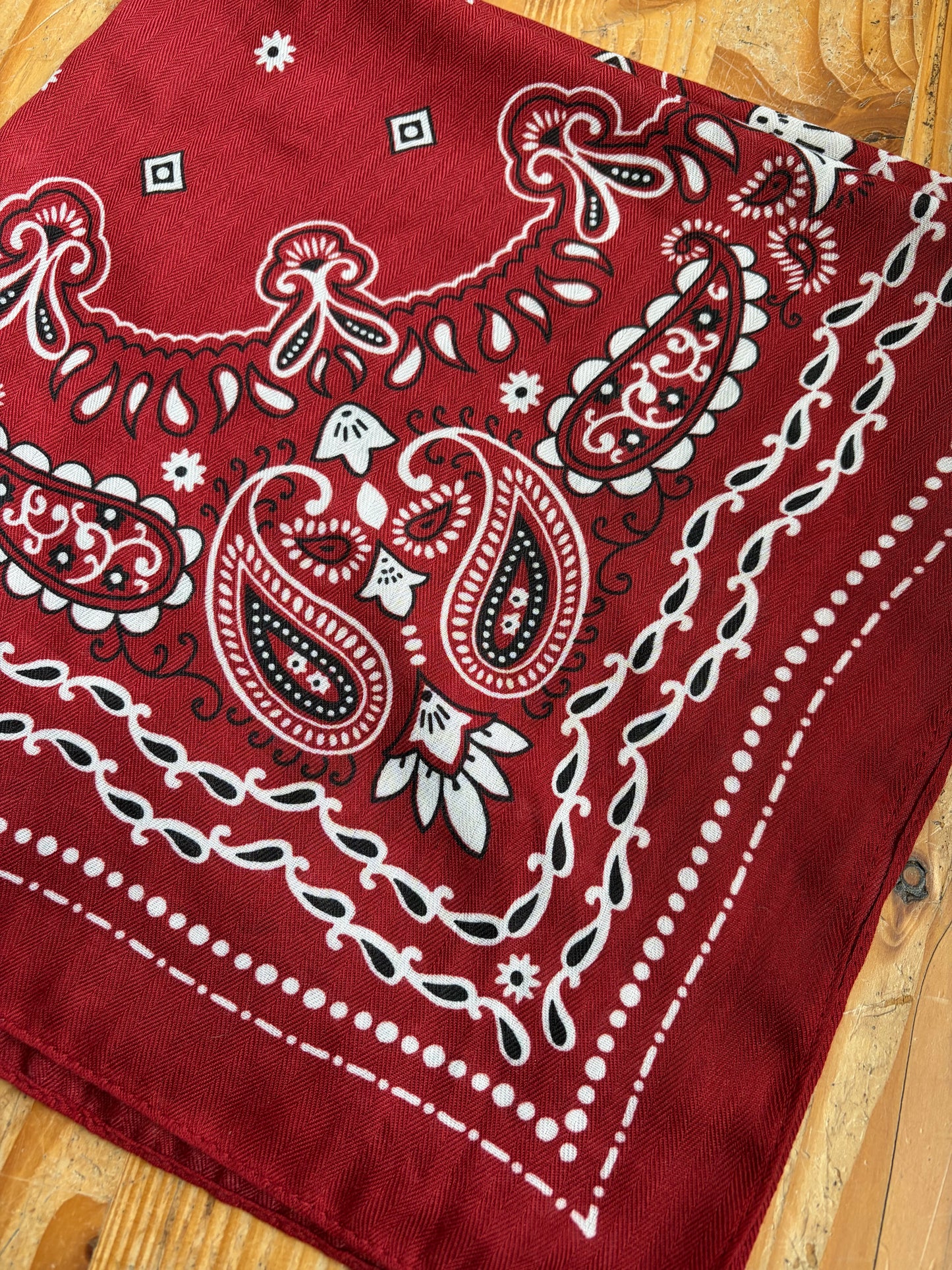 Paisley sjaal romantisch rood