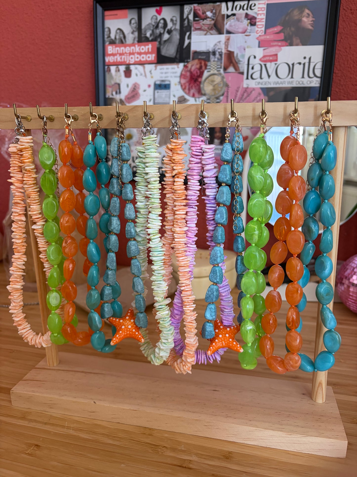 Kralenketting oranje