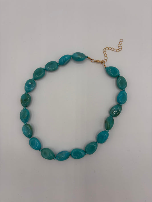 Kralenketting blauw