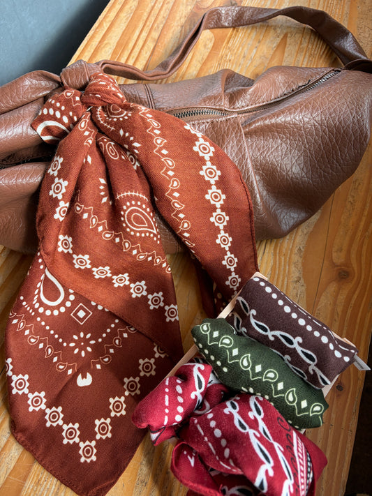 Paisley sjaal aards roest