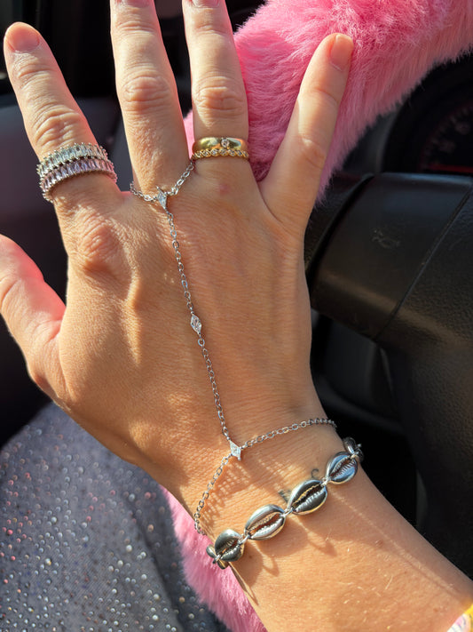 Handketting zilver