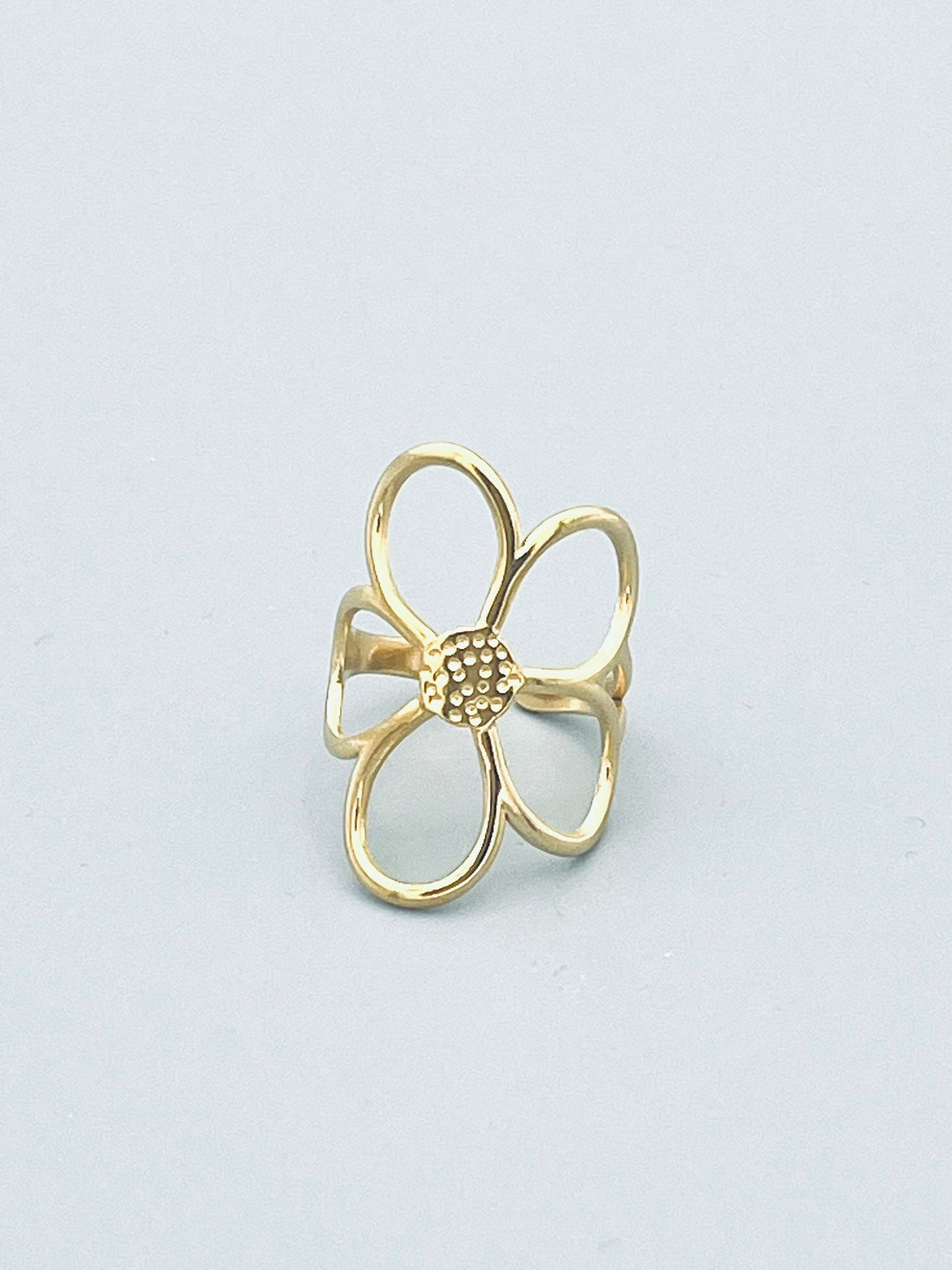 Statement bloem ring