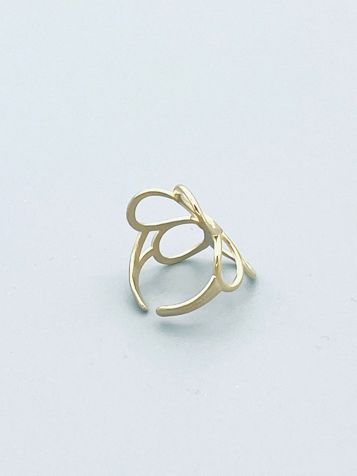 Statement bloem ring