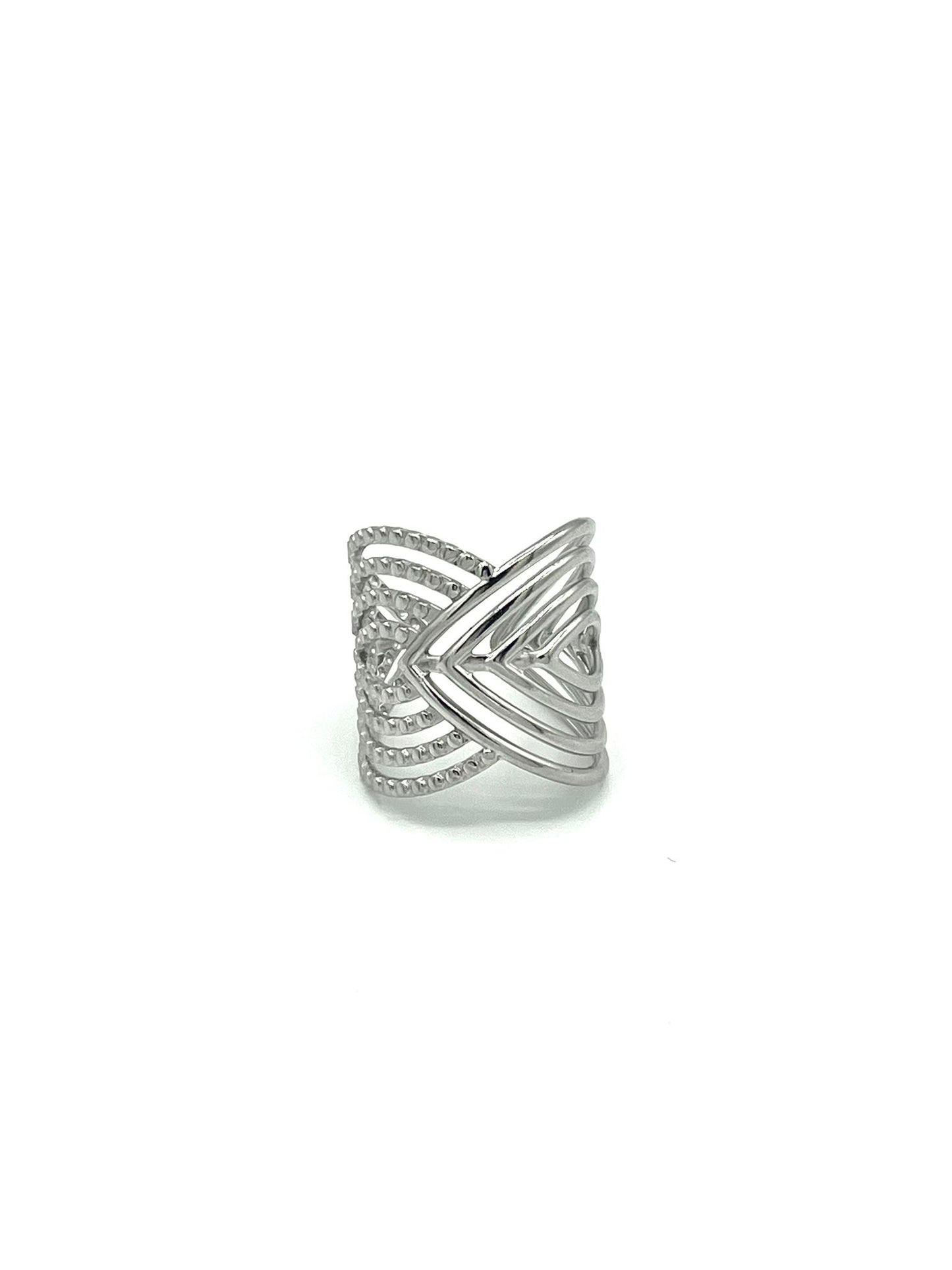 Bold ring met lijnen