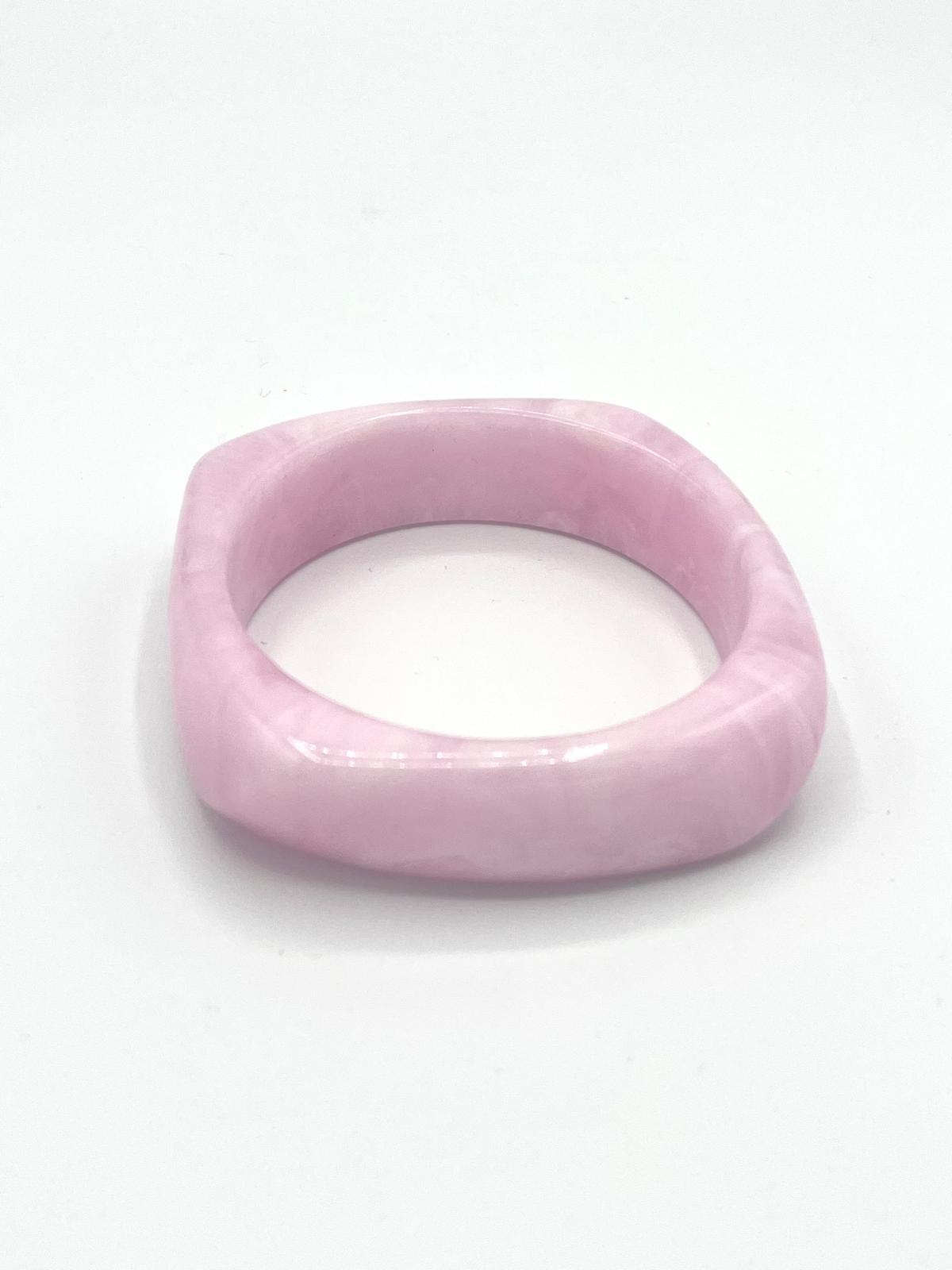 Resin bangle roze