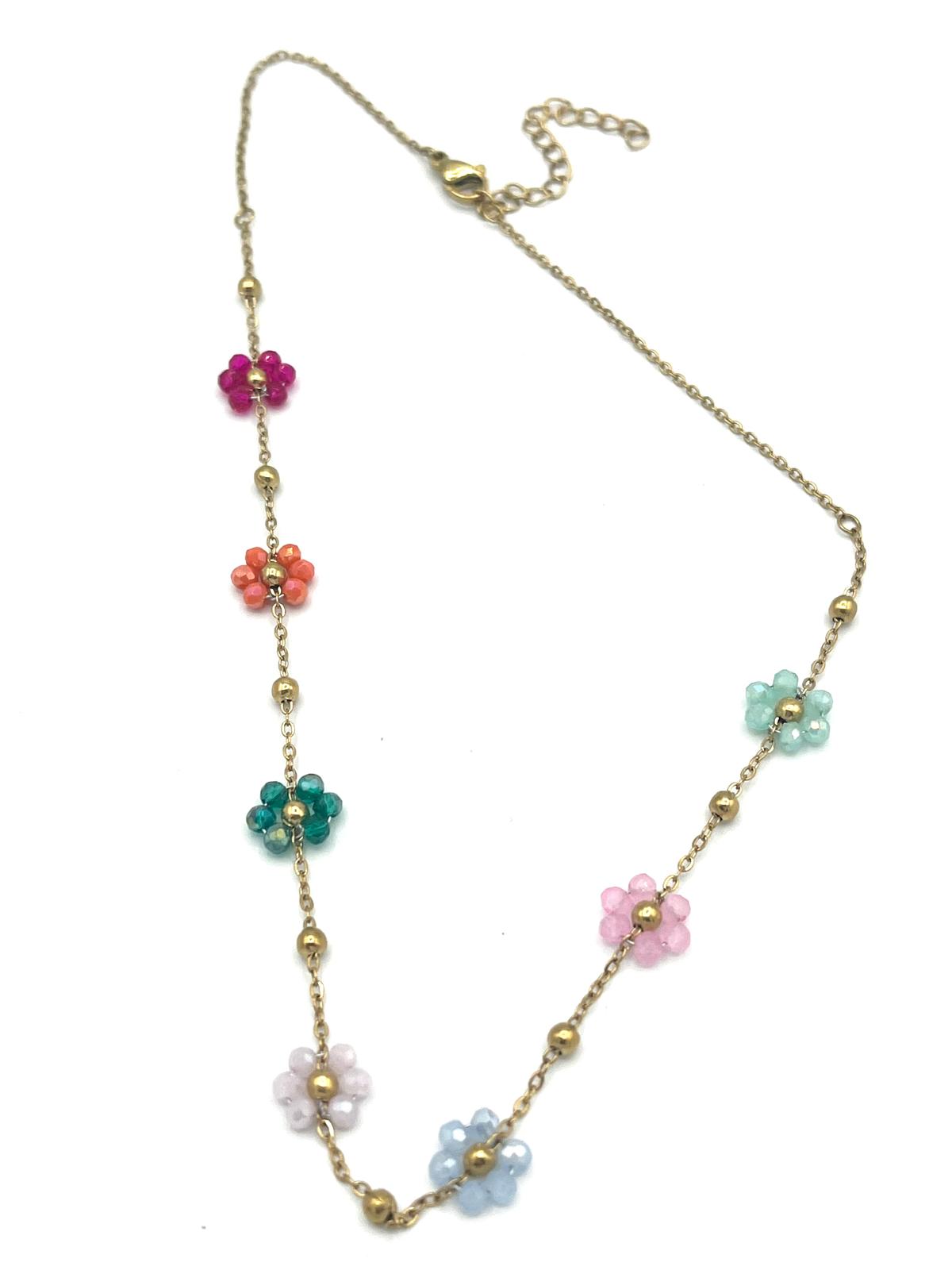 Ketting met bloemen