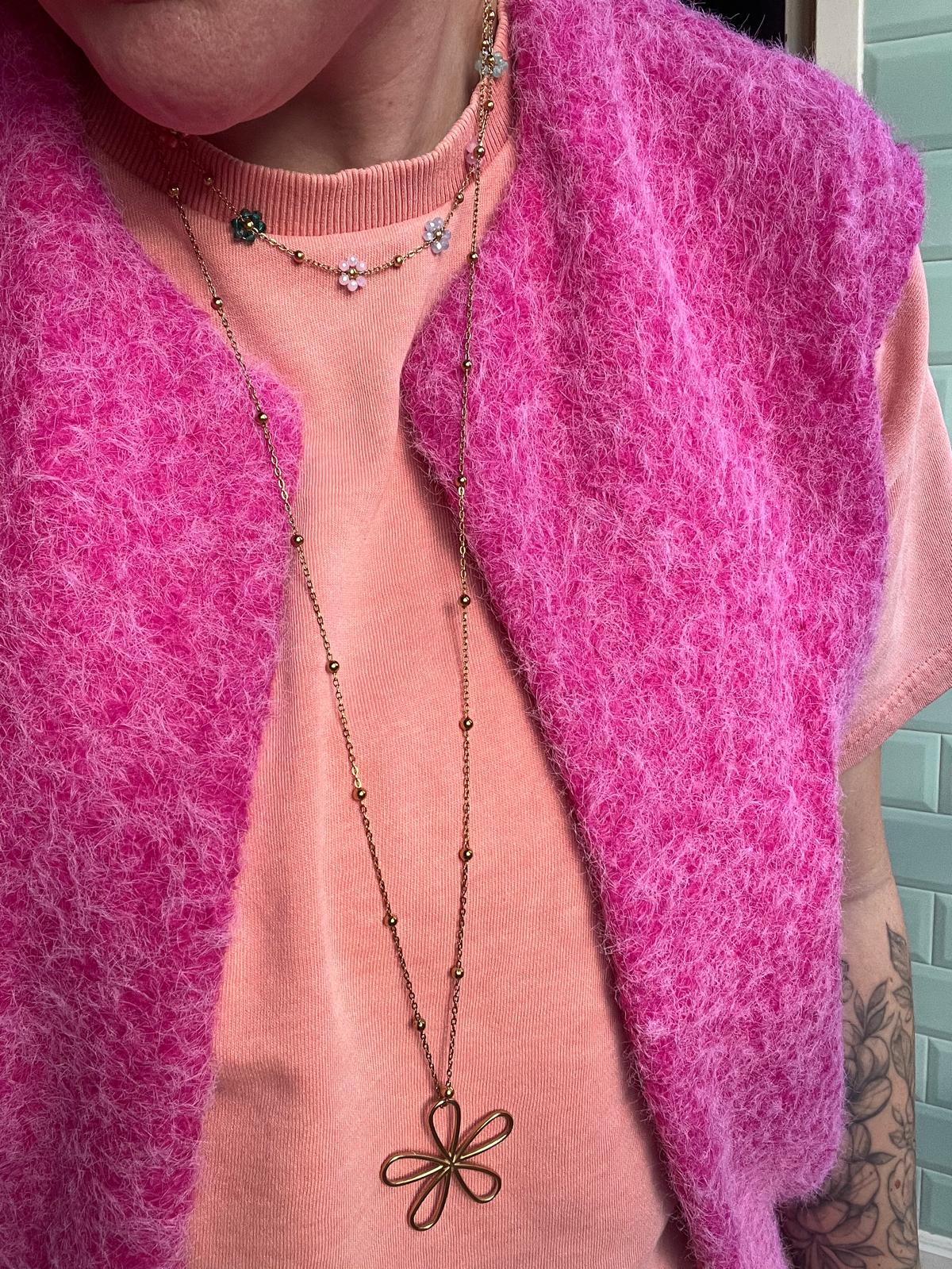 Ketting met bloemen