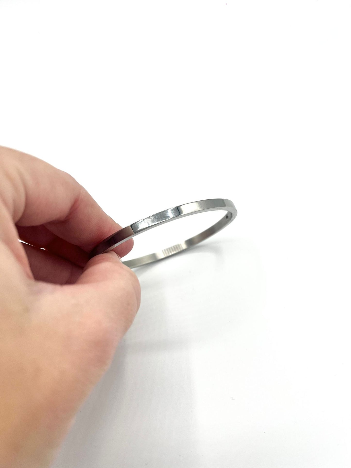 Zilverkleurige bangle