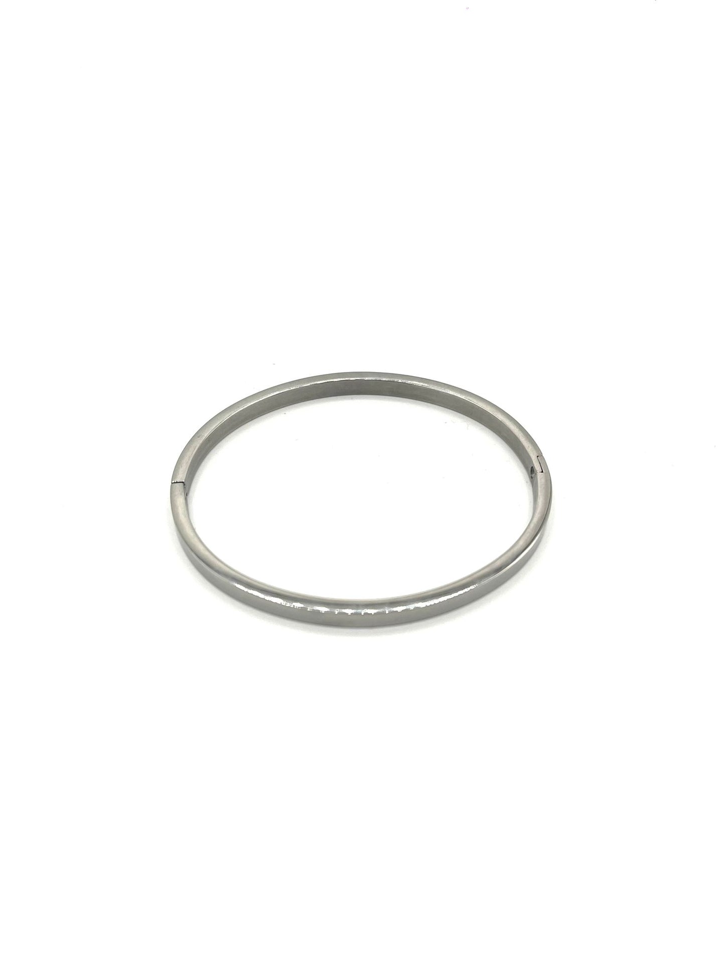 Zilverkleurige bangle