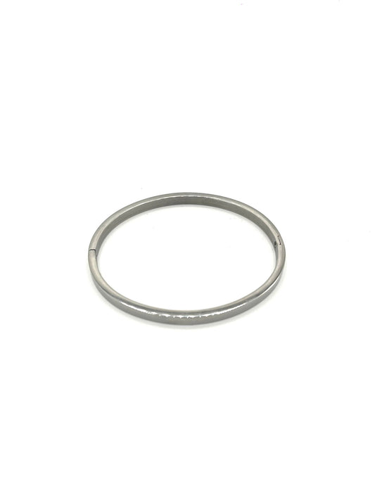 Zilverkleurige bangle