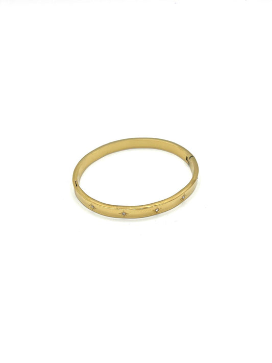Goudkleurige bangle met sterren
