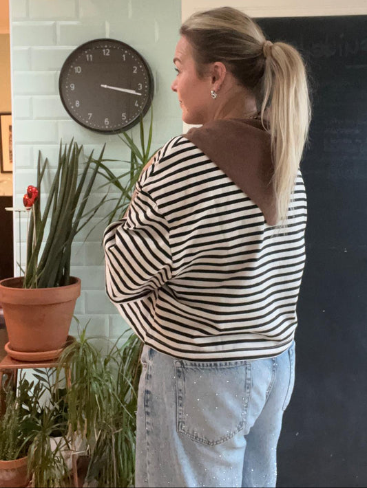 Driehoek sjaal, bruin.