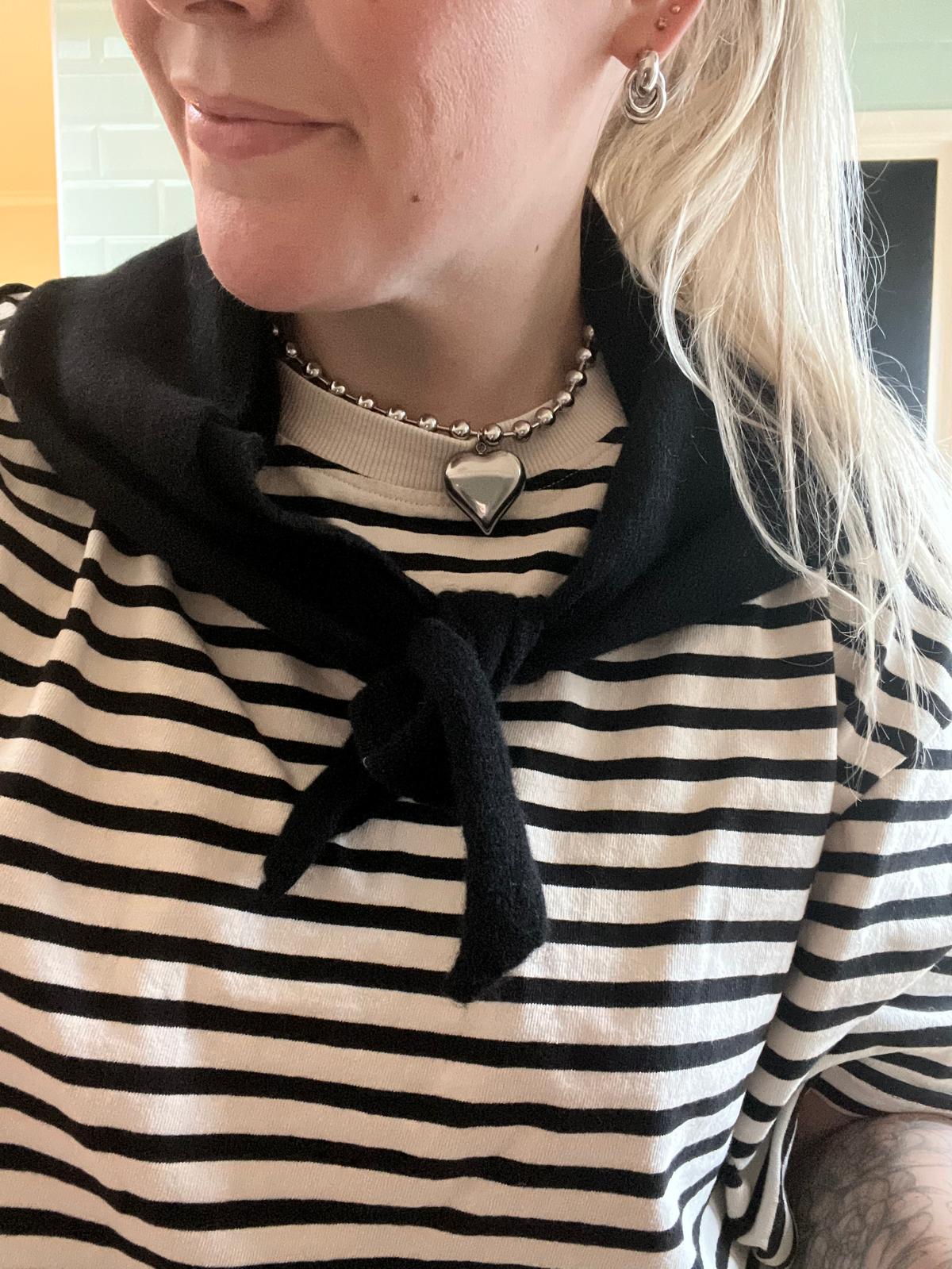 Driehoek sjaal, zwart.