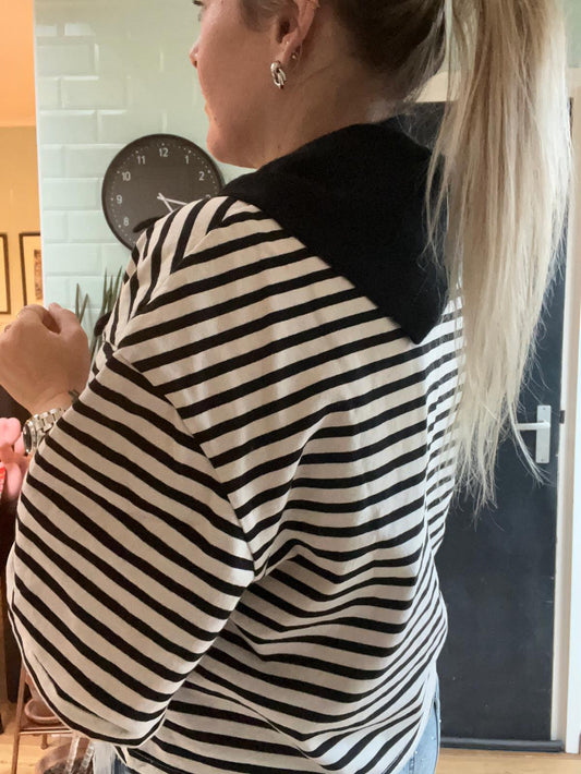 Driehoek sjaal, zwart.