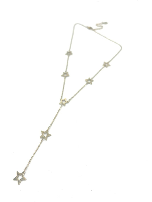 Goudkleurige ketting met zeven sterren