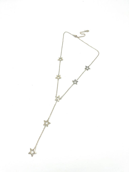 Goudkleurige ketting met zeven sterren
