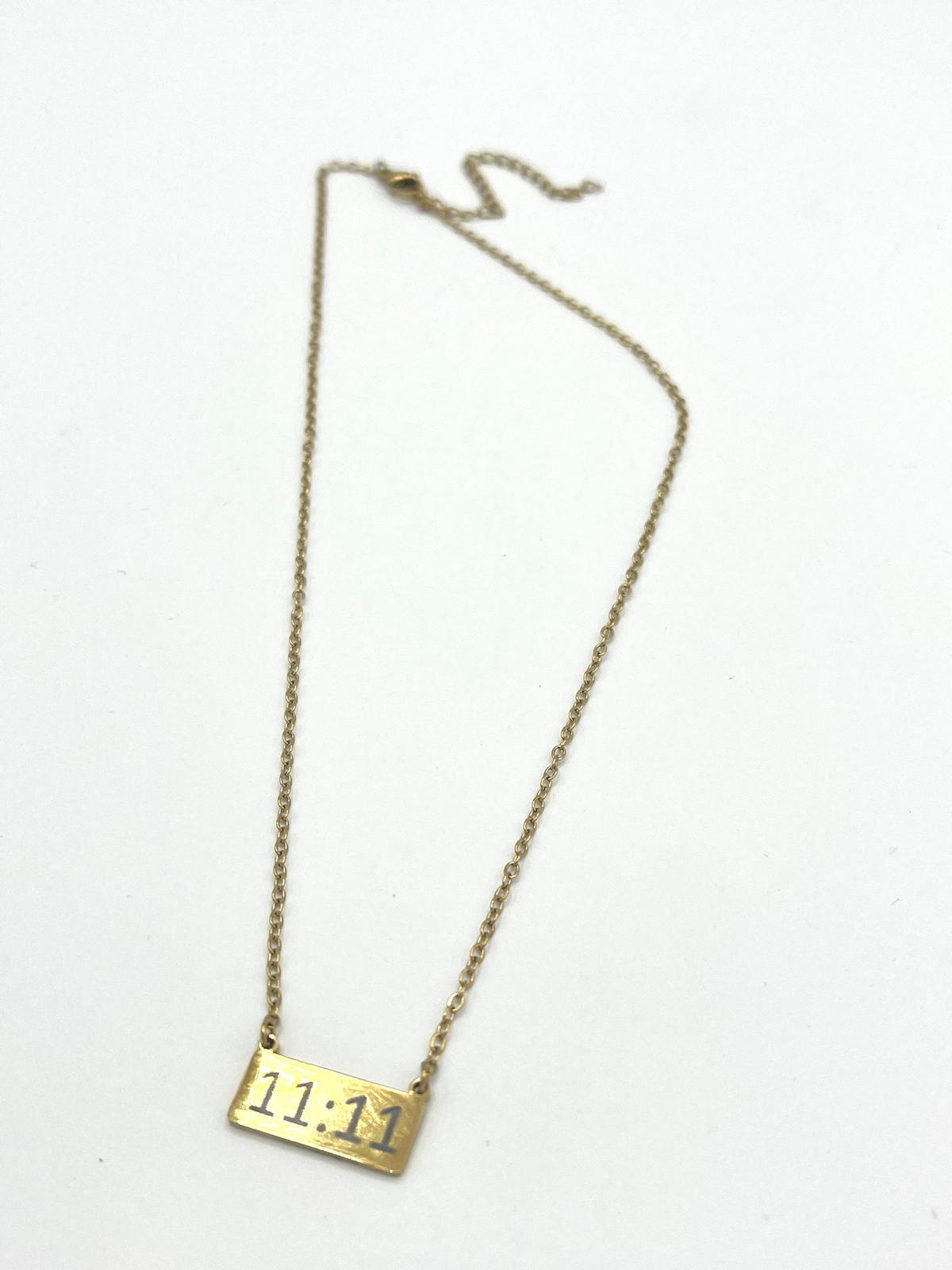 Ketting met ‘11:11’ hanger