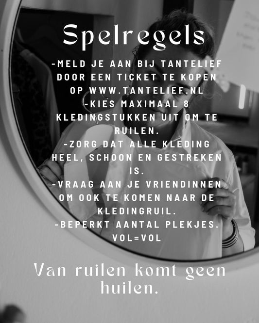 Kledingruil Tantelief. Van ruilen komt geen huilen. 15-02-2026