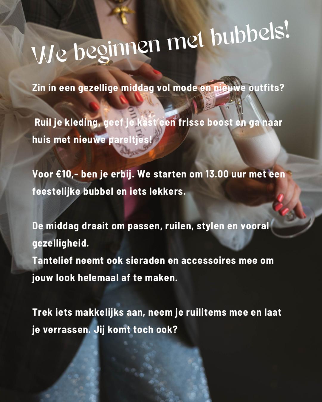 Kledingruil Tantelief. Van ruilen komt geen huilen. 15-02-2026