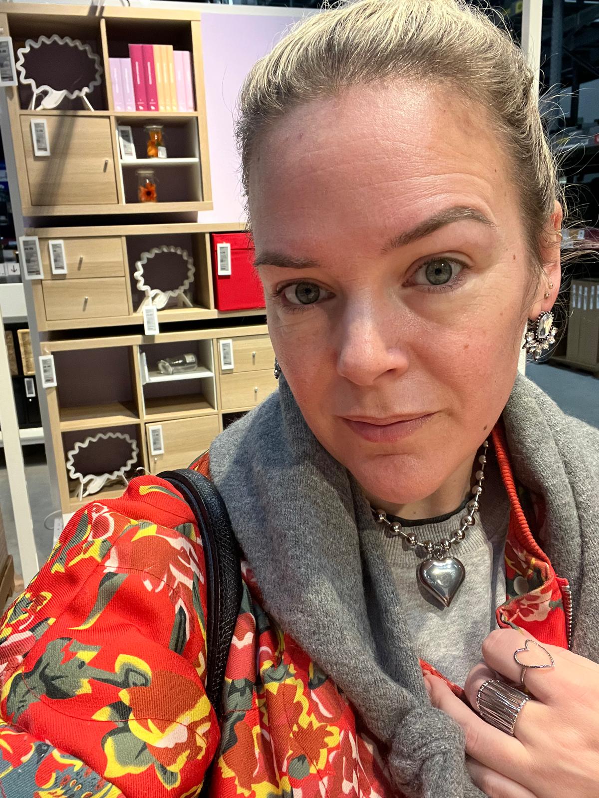 Statement ketting met groot hart