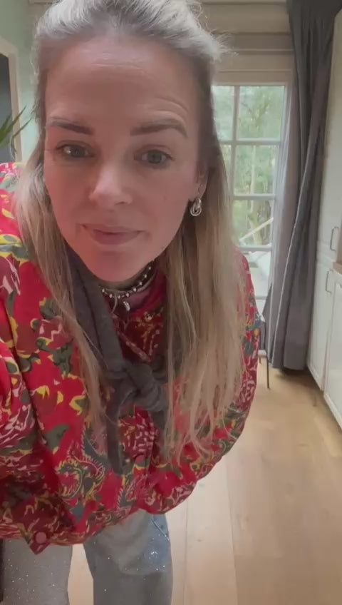 Driehoek sjaal, grijs.